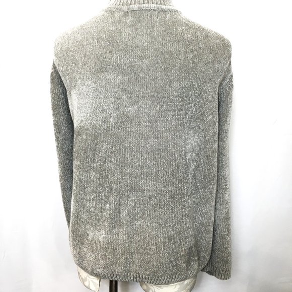 ALFRED DUNNER Color Block Grey & Cream Soft Sweater 2X - Picture 9 of 14